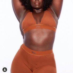 SKIMS Copper Bundle - Bralette (M) & Leggings (S)